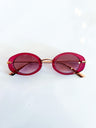 Thin Oval Frame Sunglasses