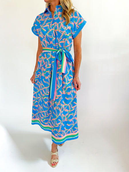 Border Maxi Shirt Dress – Swoon Boutique New Orleans