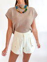 Mock Neck Sweater Top