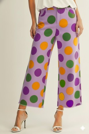 Mardi Gras Polka Dot Pants