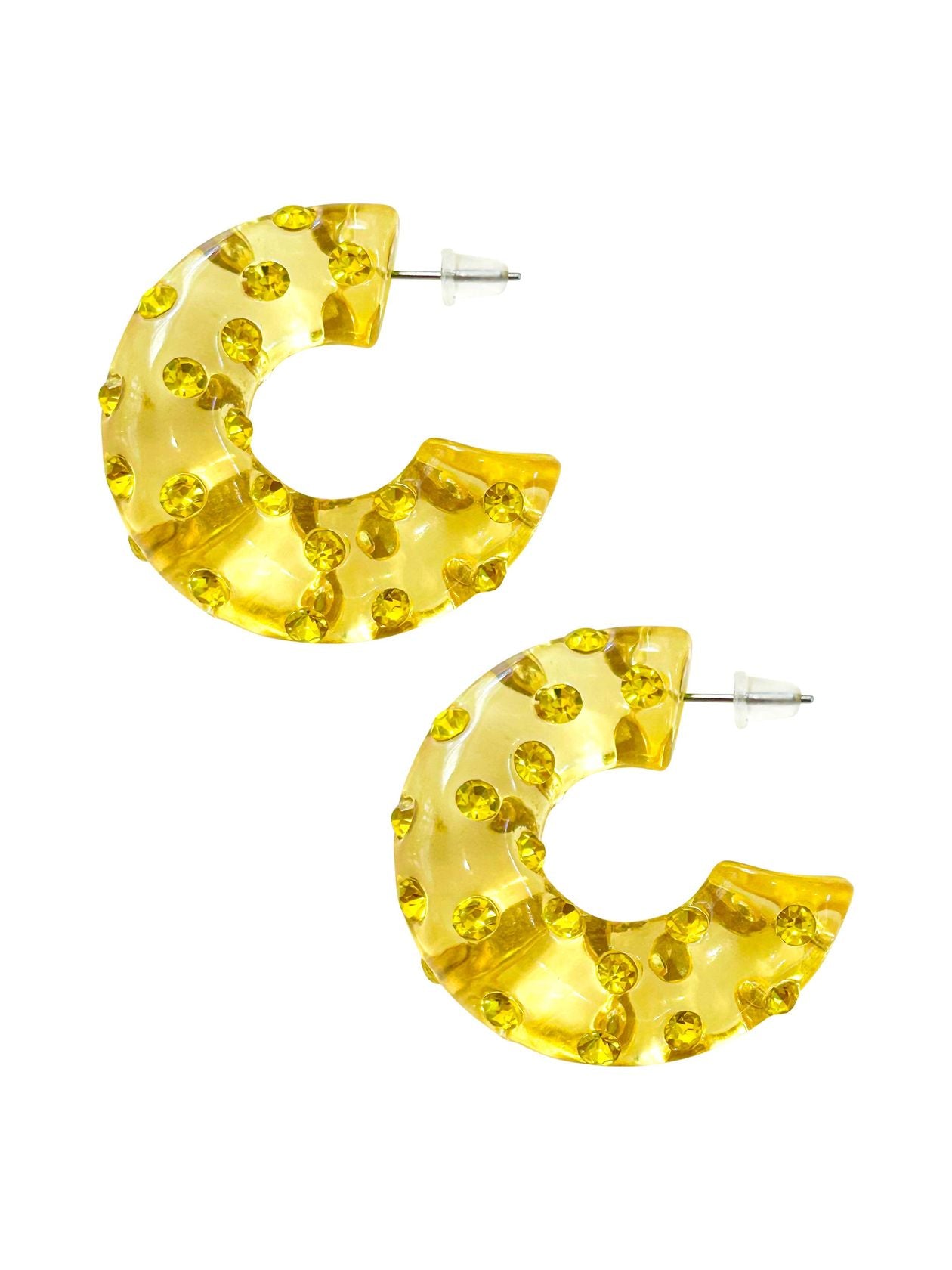 Aiden Gem Hoop Earrings