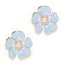 Handpainted Small Flower Earrings
