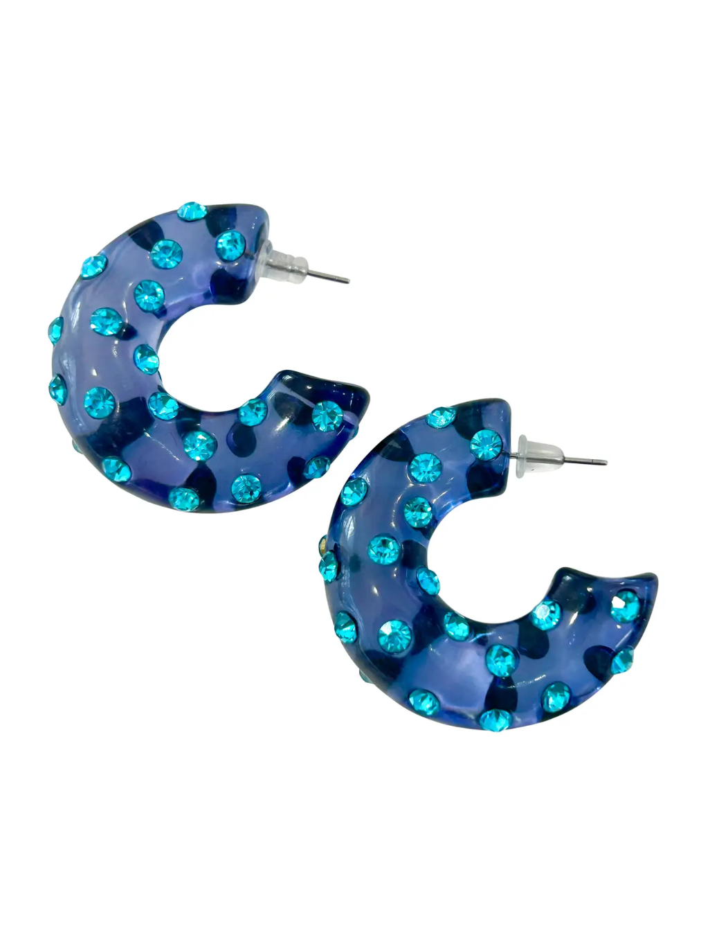 Aiden Gem Hoop Earrings