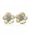 Handpainted Small Flower Earrings