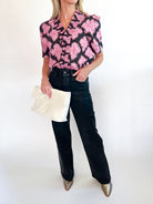 Abstract Print Knit Top - Swoon Boutique New Orleans