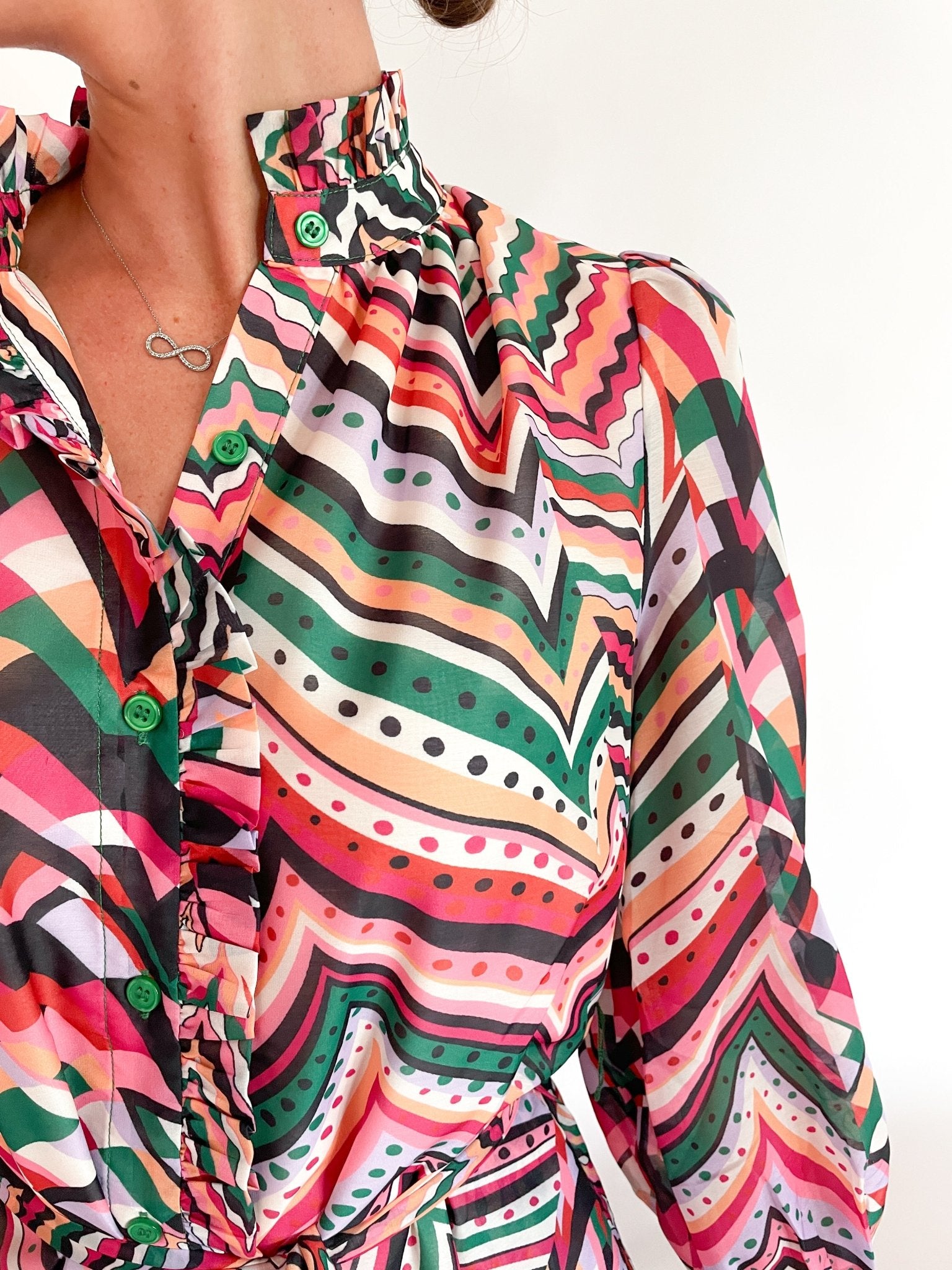 Abstract Print Mini Dress - Swoon Boutique New Orleans