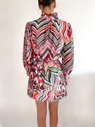 Abstract Print Mini Dress - Swoon Boutique New Orleans