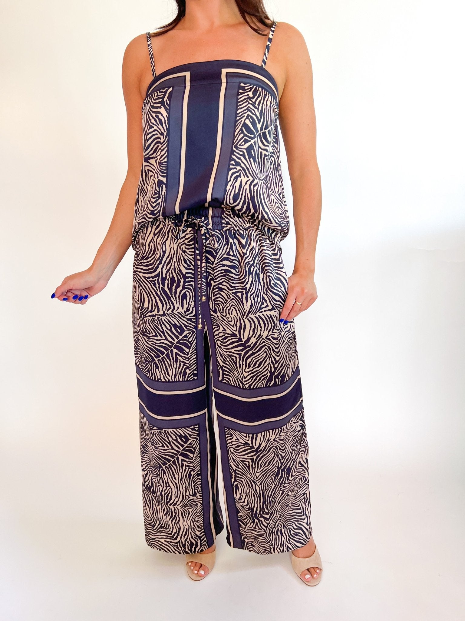 Abstract Zebra Print Sleeveless Top - Swoon Boutique New Orleans