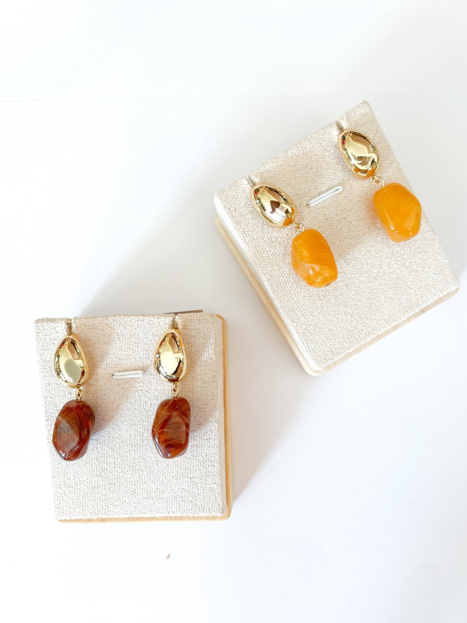 Acrylic & Gold Dangle Earring - Swoon Boutique New Orleans