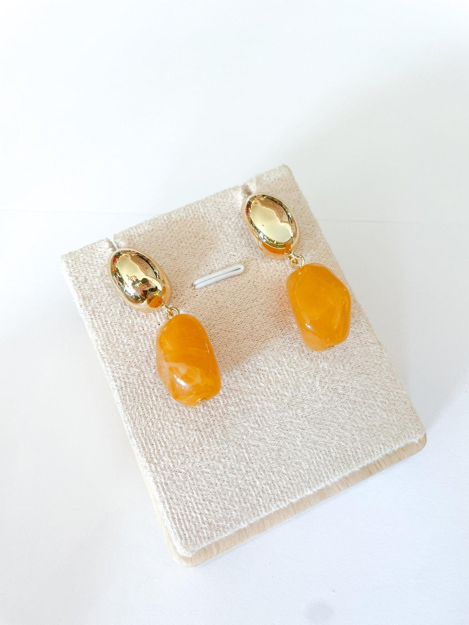 Acrylic & Gold Dangle Earring - Swoon Boutique New Orleans