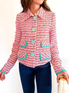 Adel Pink Tweed Jacket - Swoon Boutique New Orleans