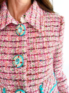 Adel Pink Tweed Jacket - Swoon Boutique New Orleans