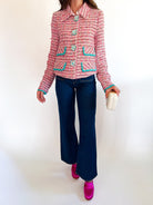 Adel Pink Tweed Jacket - Swoon Boutique New Orleans