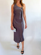 Adra Satin Midi Dress - Swoon Boutique New Orleans