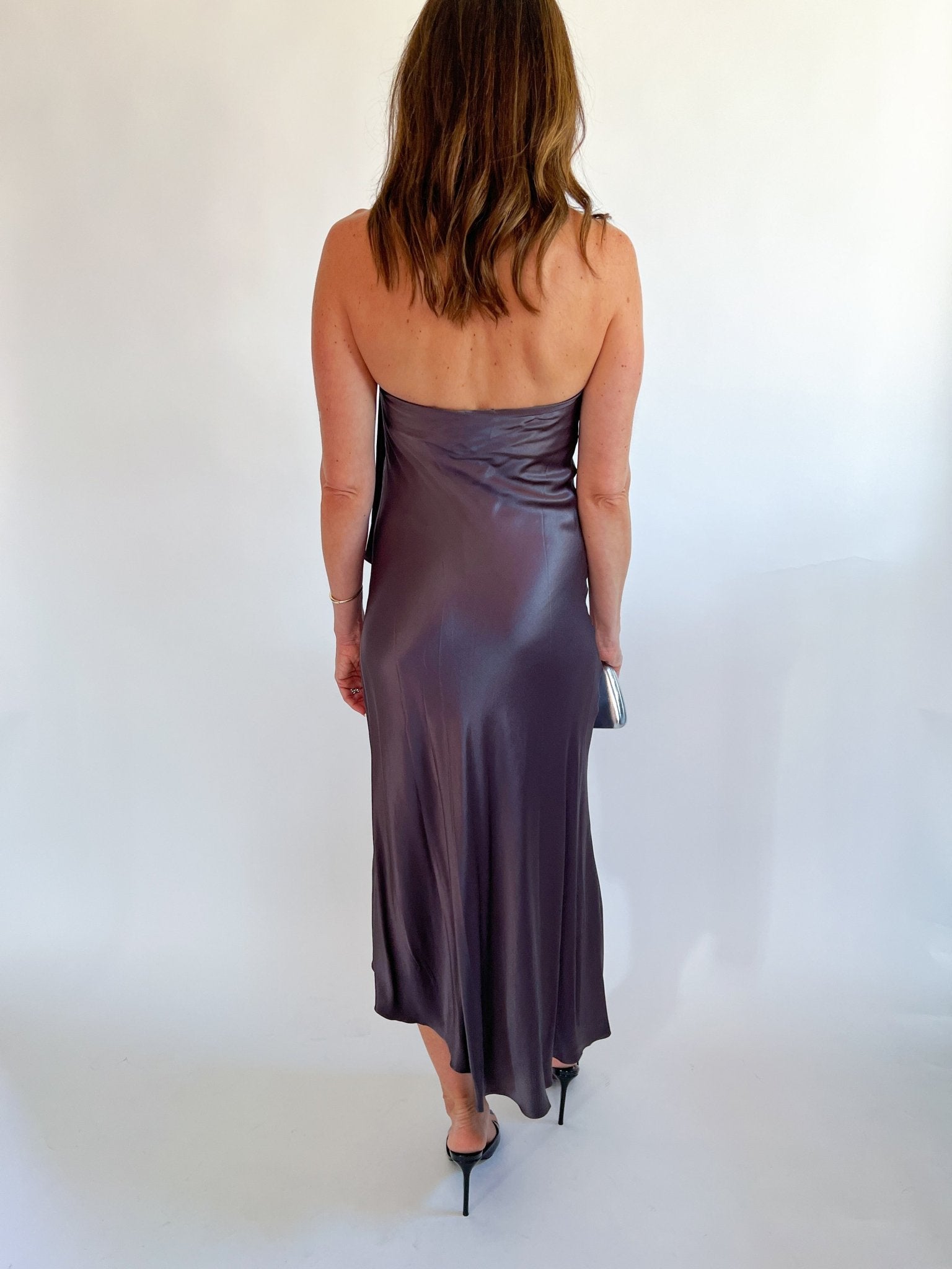 Adra Satin Midi Dress - Swoon Boutique New Orleans