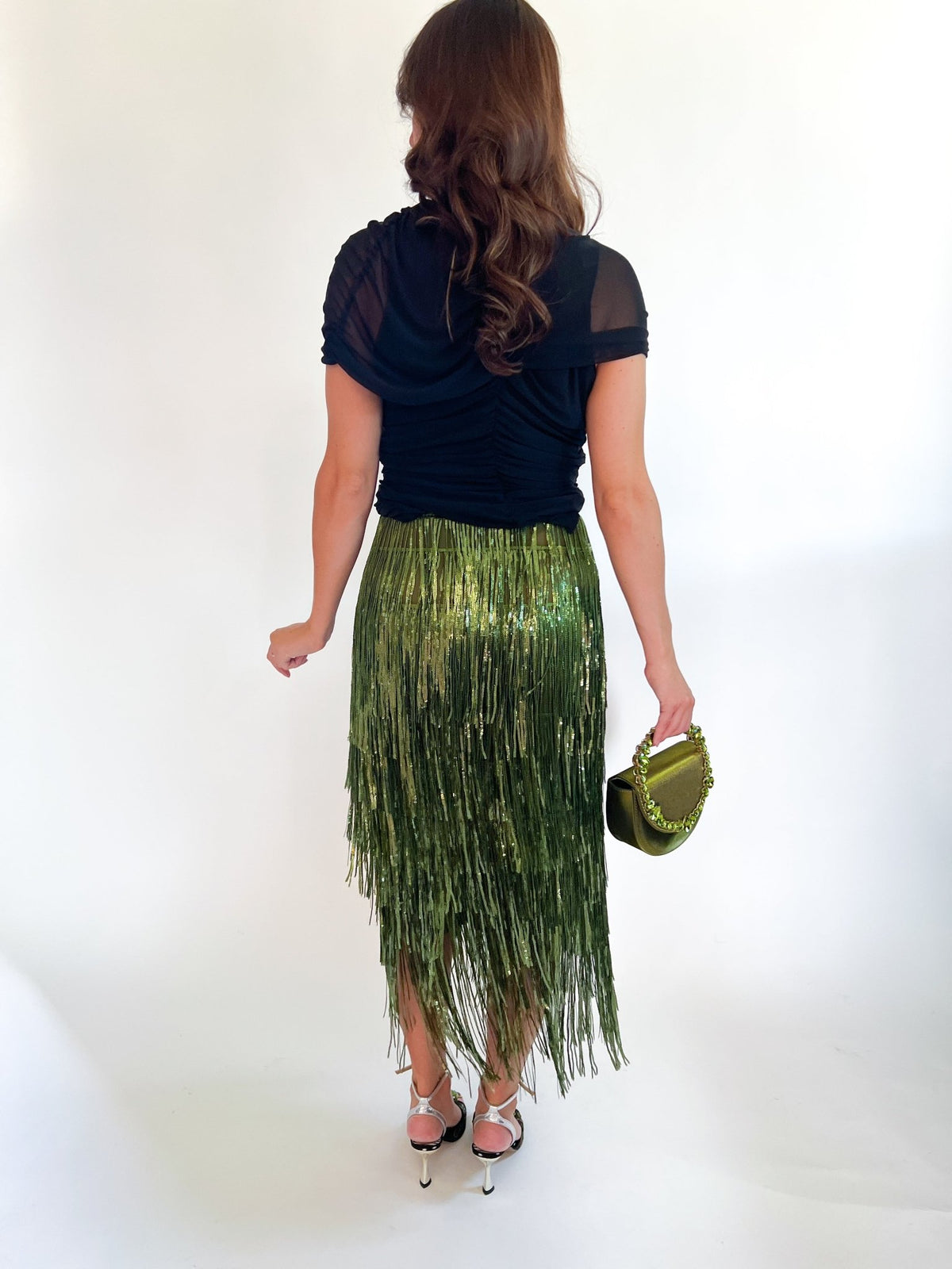 After Dark Fringe Maxi Skirt - Swoon Boutique New Orleans