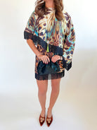 Animal Print Fringe Top - Swoon Boutique New Orleans