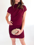 Arabella Draped Mini Dress - Swoon Boutique New Orleans