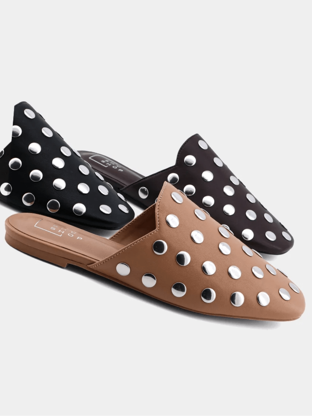 Aretha Studded Pointed Toe Mule - Swoon Boutique New Orleans
