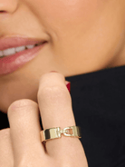 Ashley Smooth Lock Ring - Swoon Boutique New Orleans
