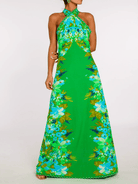 Aubrey Hula A-Line Halter Dress - Swoon Boutique New Orleans