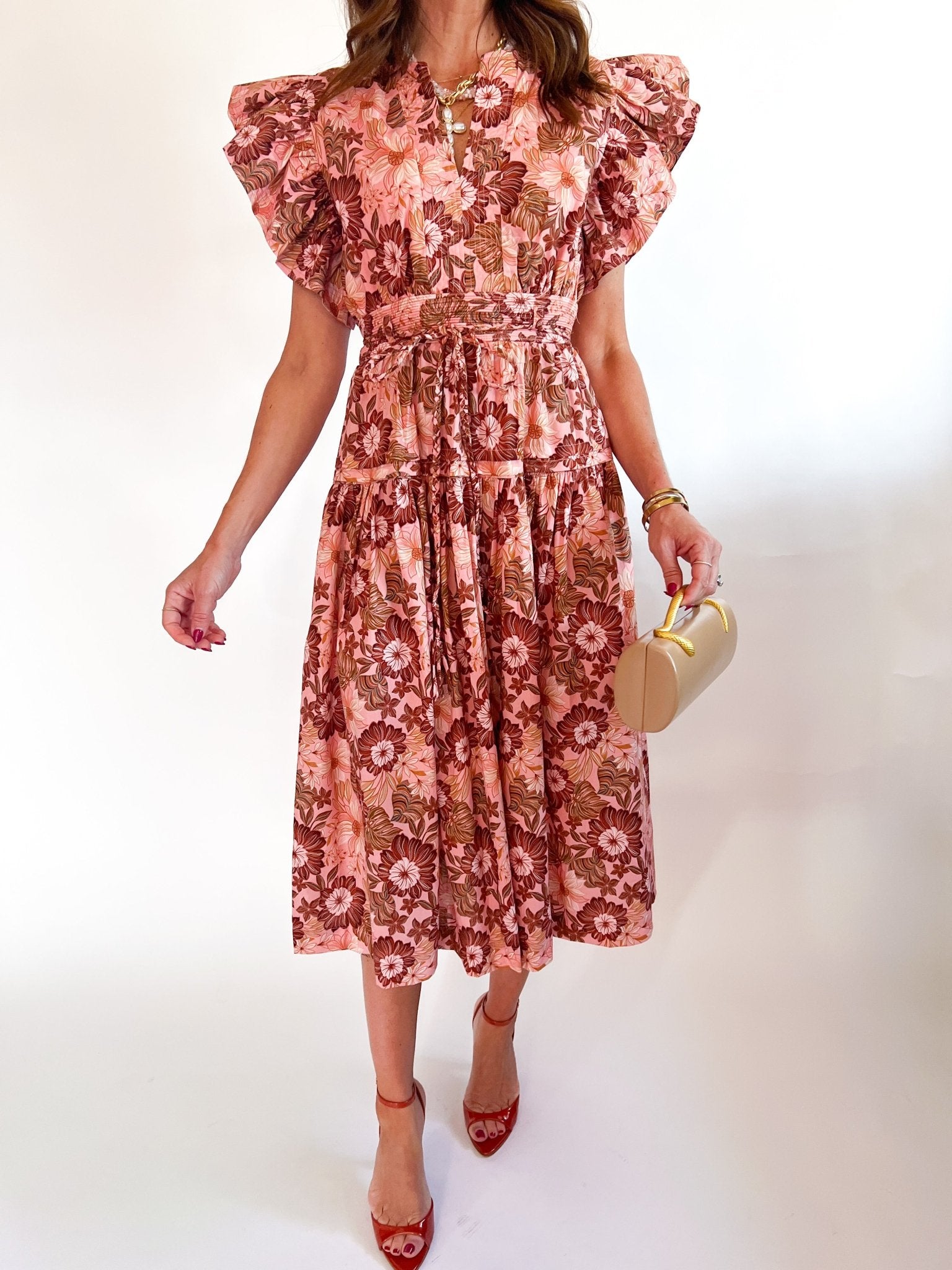 Autumn Garden A-Line Dress - Swoon Boutique New Orleans