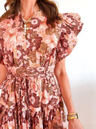 Autumn Garden A-Line Dress - Swoon Boutique New Orleans