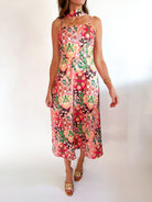 Autumn Mosaic Midi Dress - Swoon Boutique New Orleans