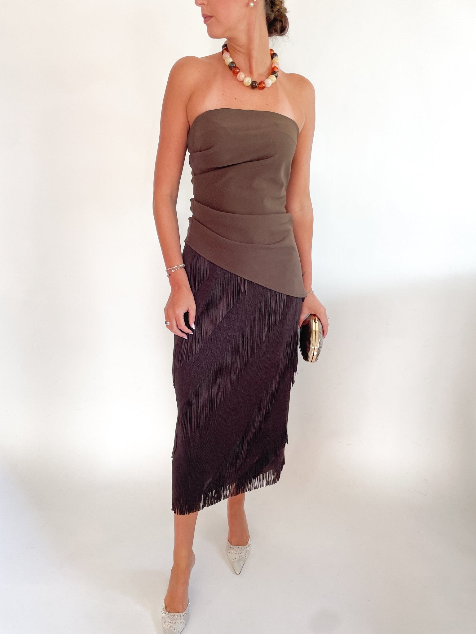 Bandeau Asymmetric Top - Swoon Boutique New Orleans