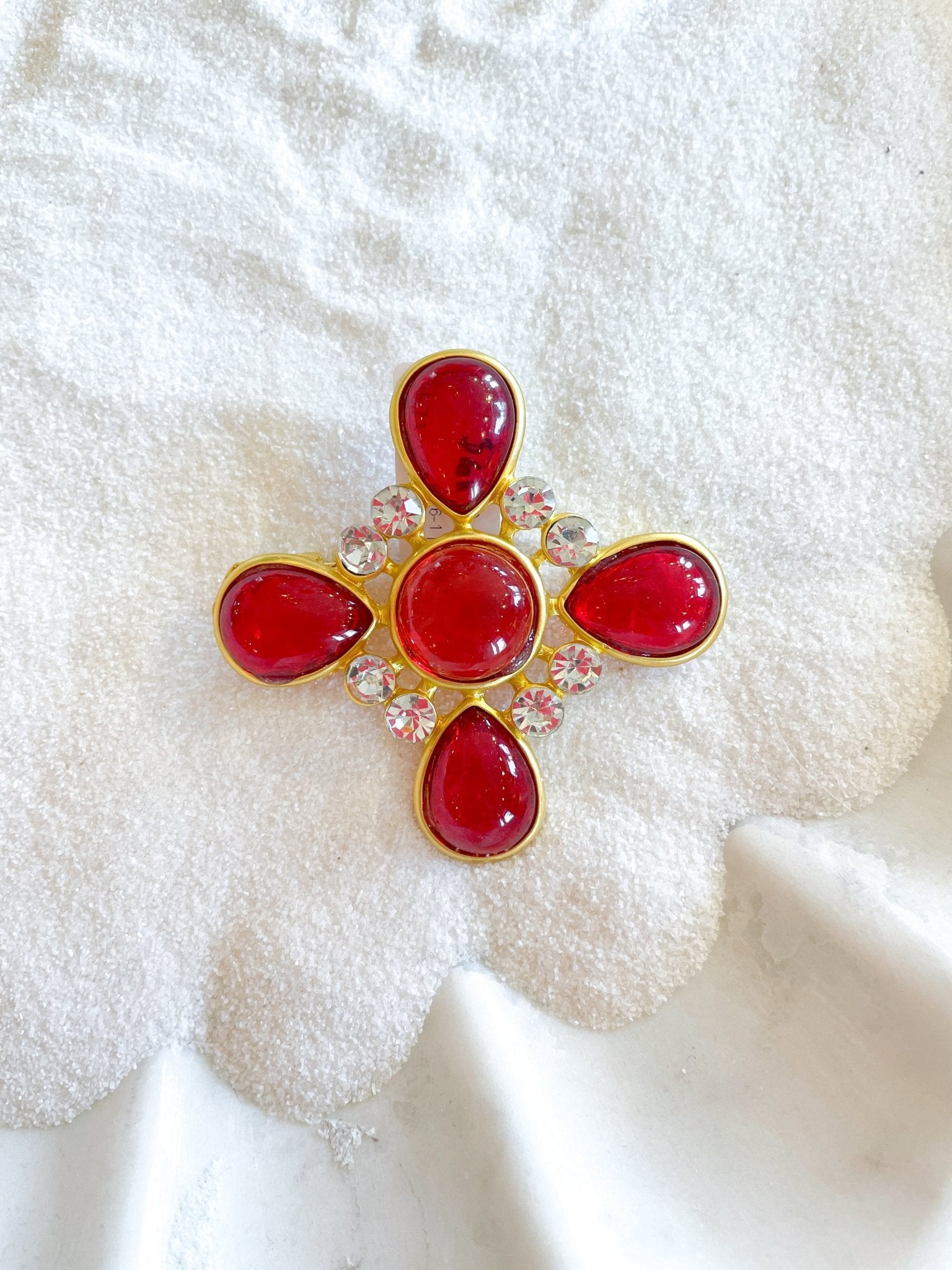 Baroque Rhinestone Brooch - Swoon Boutique New Orleans
