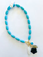 Bijoux Turquoise Drop Pendant Necklace - Swoon Boutique New Orleans