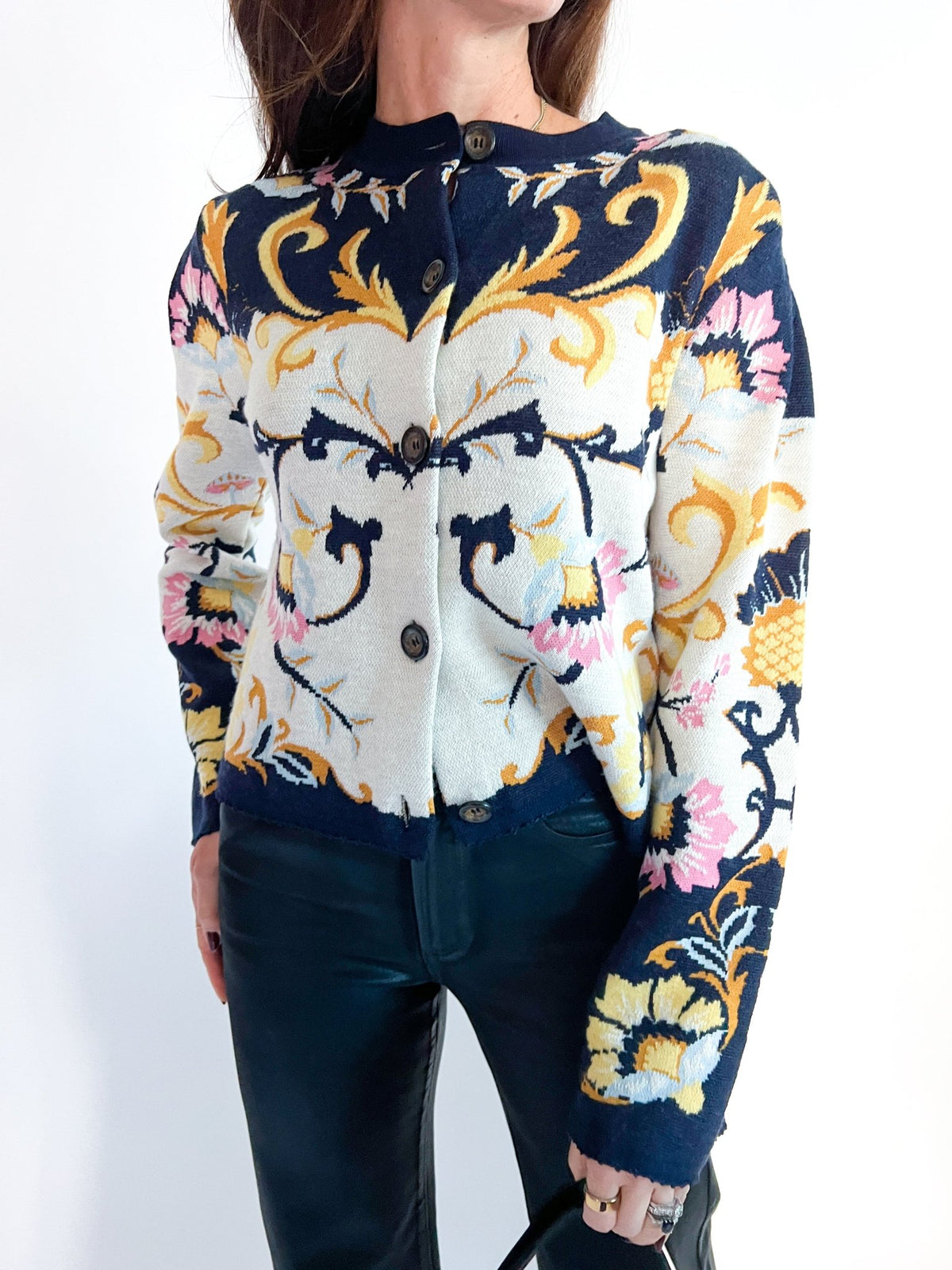 Birds Romance Knit Cardigan - Swoon Boutique New Orleans