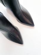 Black Pointed Toe Ankle Bootie Shoe - Swoon Boutique New Orleans