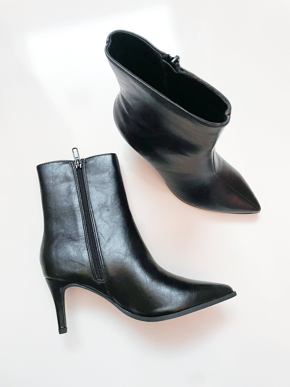 Black Pointed Toe Ankle Bootie Shoe - Swoon Boutique New Orleans