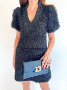 Black Tie Hampton Mini Dress - Swoon Boutique New Orleans