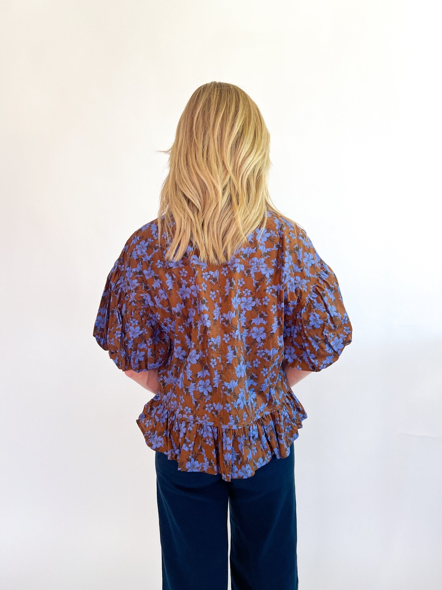Bluebell Bloom Peplum Blouse - Swoon Boutique New Orleans