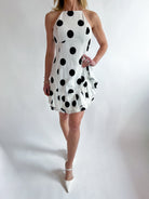 Brianna Ruffle Dot Mini Dress - Swoon Boutique New Orleans