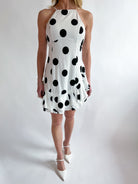 Brianna Ruffle Dot Mini Dress - Swoon Boutique New Orleans