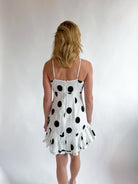 Brianna Ruffle Dot Mini Dress - Swoon Boutique New Orleans