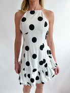 Brianna Ruffle Dot Mini Dress - Swoon Boutique New Orleans