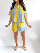 Brimstone Stripe Pool Shorts - Swoon Boutique New Orleans