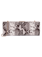 Brown Multi Nazlee Snake Clutch - Swoon Boutique New Orleans
