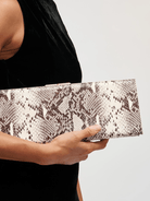 Brown Multi Nazlee Snake Clutch - Swoon Boutique New Orleans