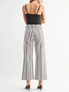 Brown Stripe Wide Leg Jeans - Swoon Boutique New Orleans
