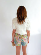 Cable Knit Short Sleeve Cardigan - Swoon Boutique New Orleans
