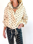 Cafe' Polka Dot Jacket - Swoon Boutique New Orleans