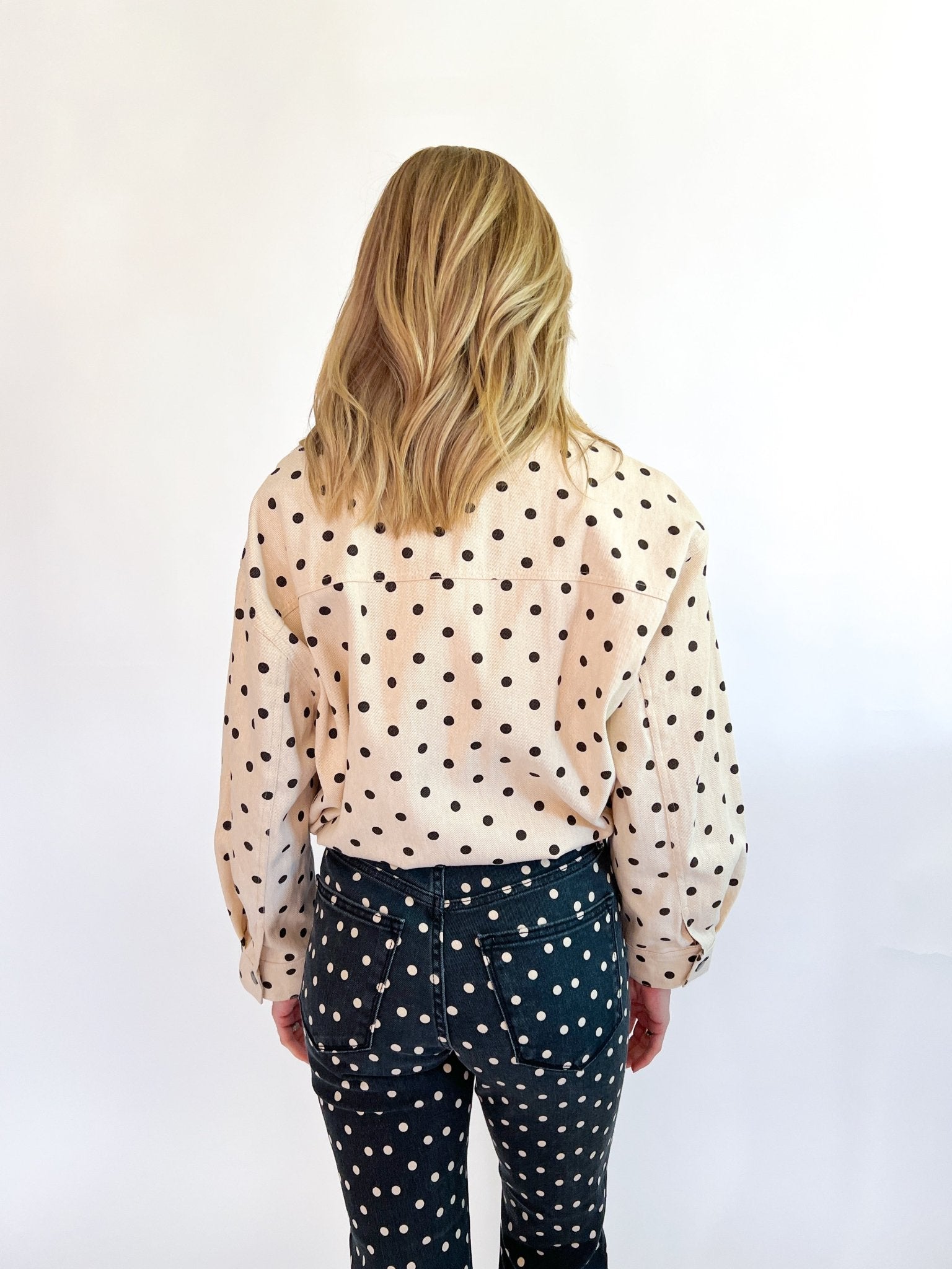 Cafe' Polka Dot Jacket - Swoon Boutique New Orleans