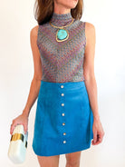 Carla Button Front Mini Skirt - Swoon Boutique New Orleans