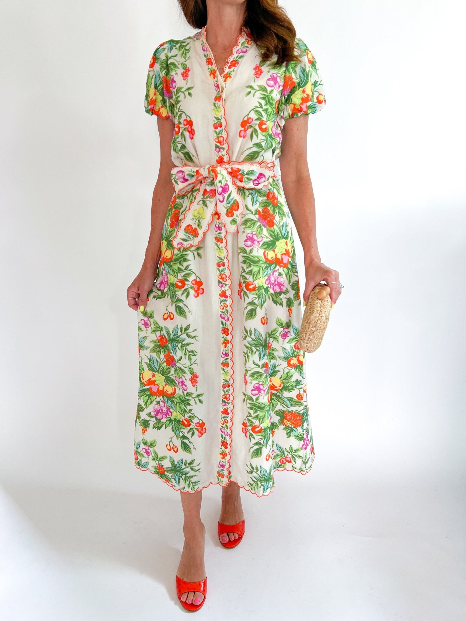 Carlisle Tea Time A-Line Midi Dress - Swoon Boutique New Orleans