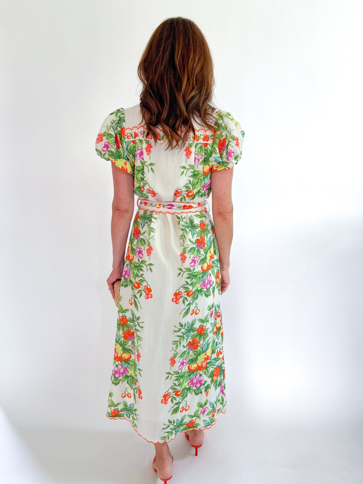 Carlisle Tea Time A-Line Midi Dress - Swoon Boutique New Orleans